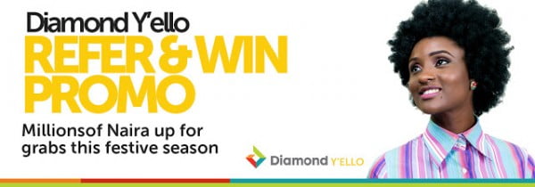 Diamond yello account refer and win promo